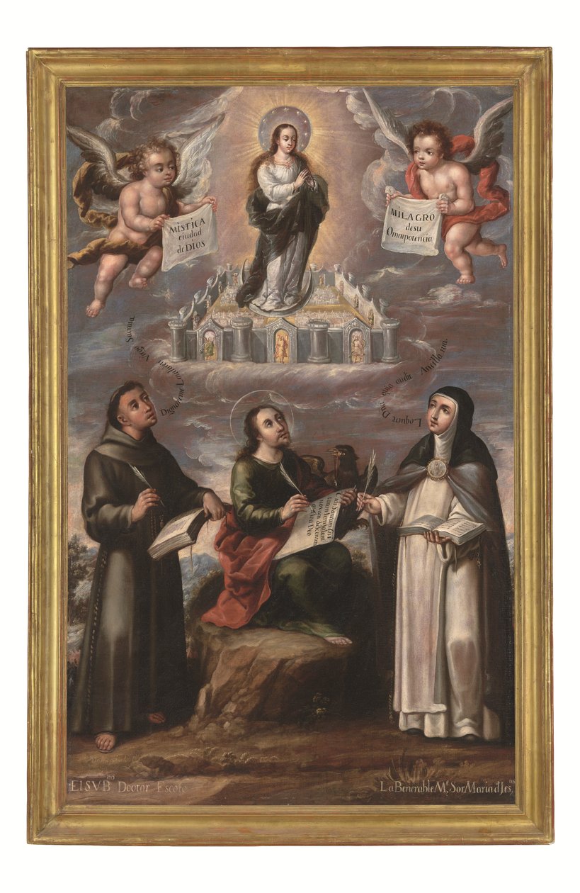 Isten misztikus városa, 1700 körül (olaj, vászon) alkotó: Cristobal de (workshop of) Villalpando