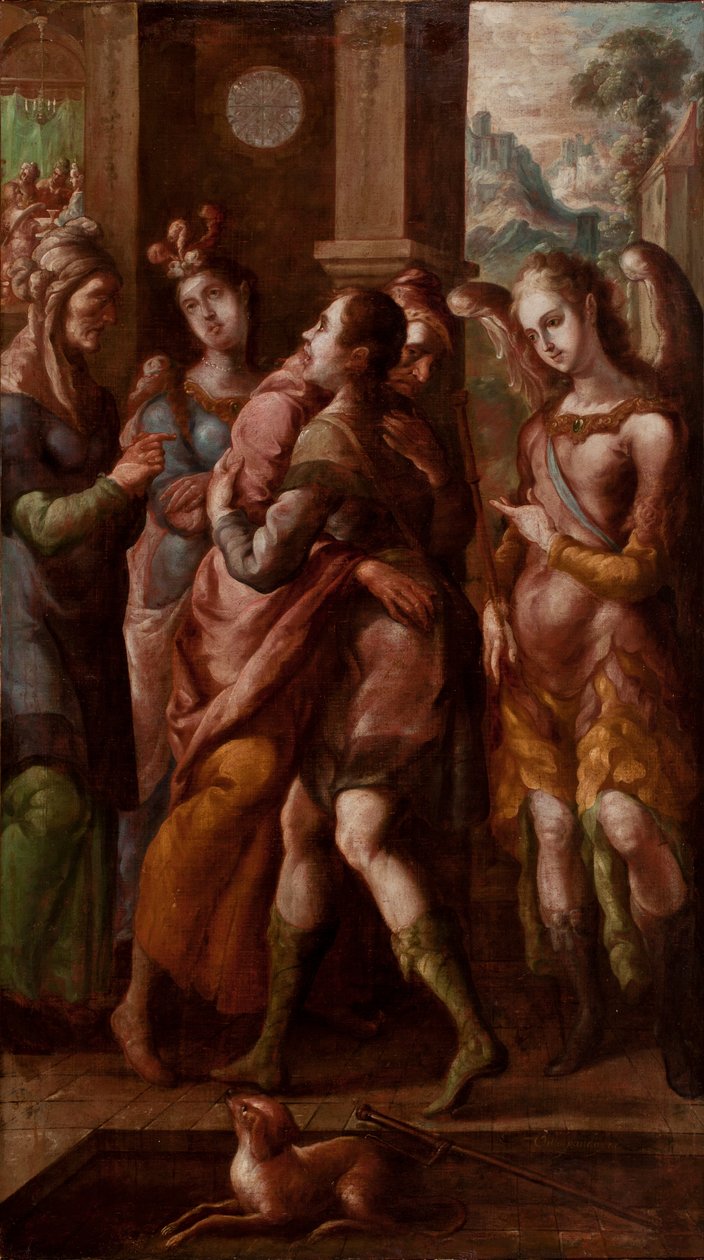 Tóbiás visszatérése alkotó: Cristobal de Villalpando