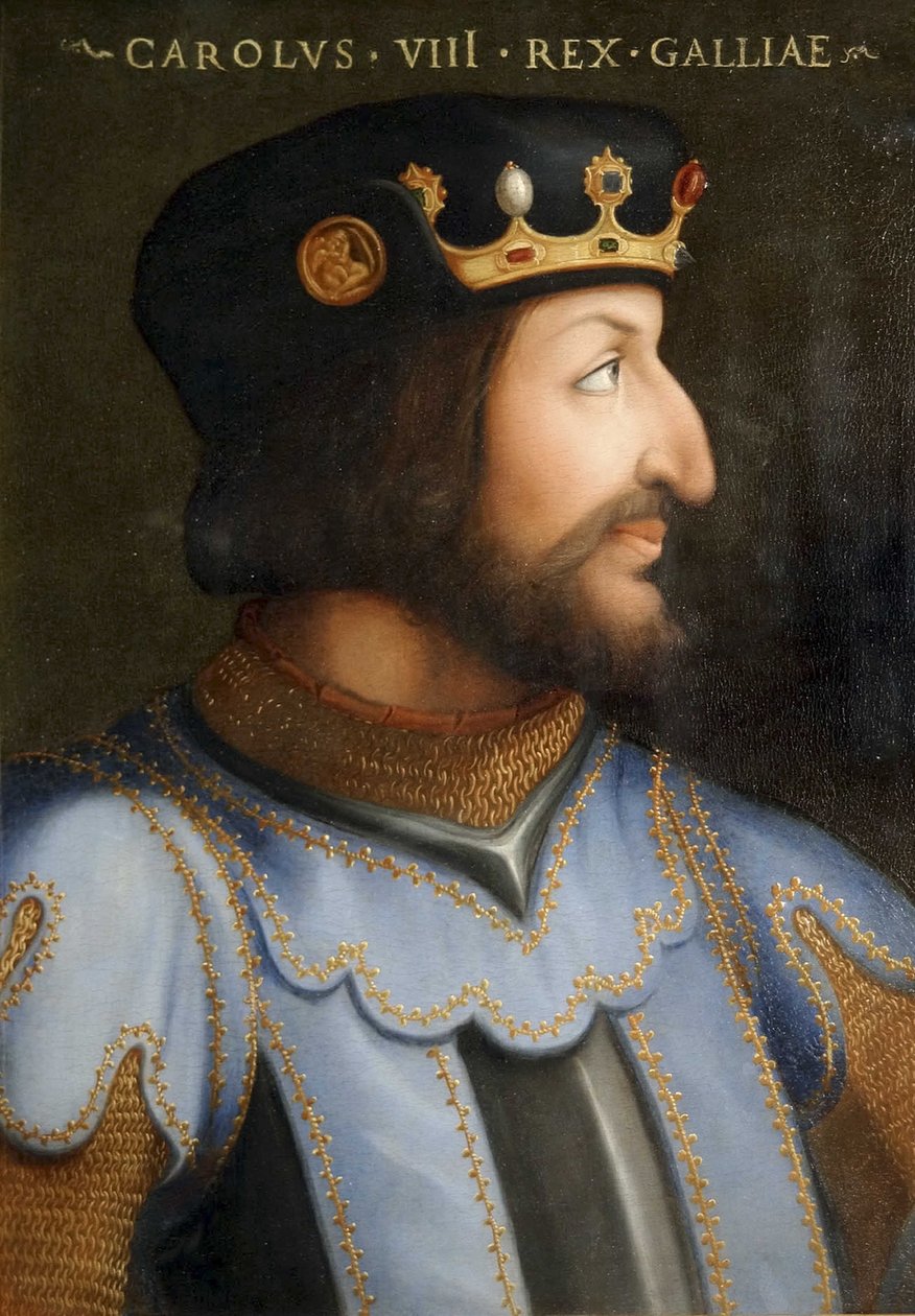 VIII. Károly király portréja (1470 - 1498) alkotó: Cristofano dell