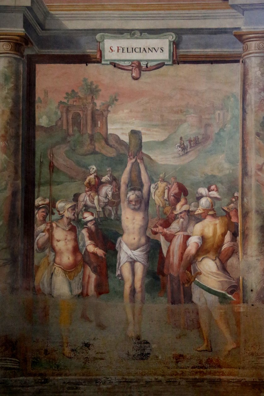 Szent Felicianus vértanúsága alkotó: Cristoforo and Tempesta, Antonio Roncalli