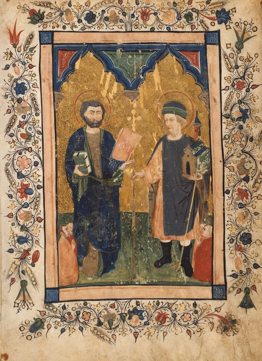 Szent Márk evangélista és Szent Sinibaldus Világiak által tisztelt..., kb. 1425-34. alkotó: Cristoforo Cortese