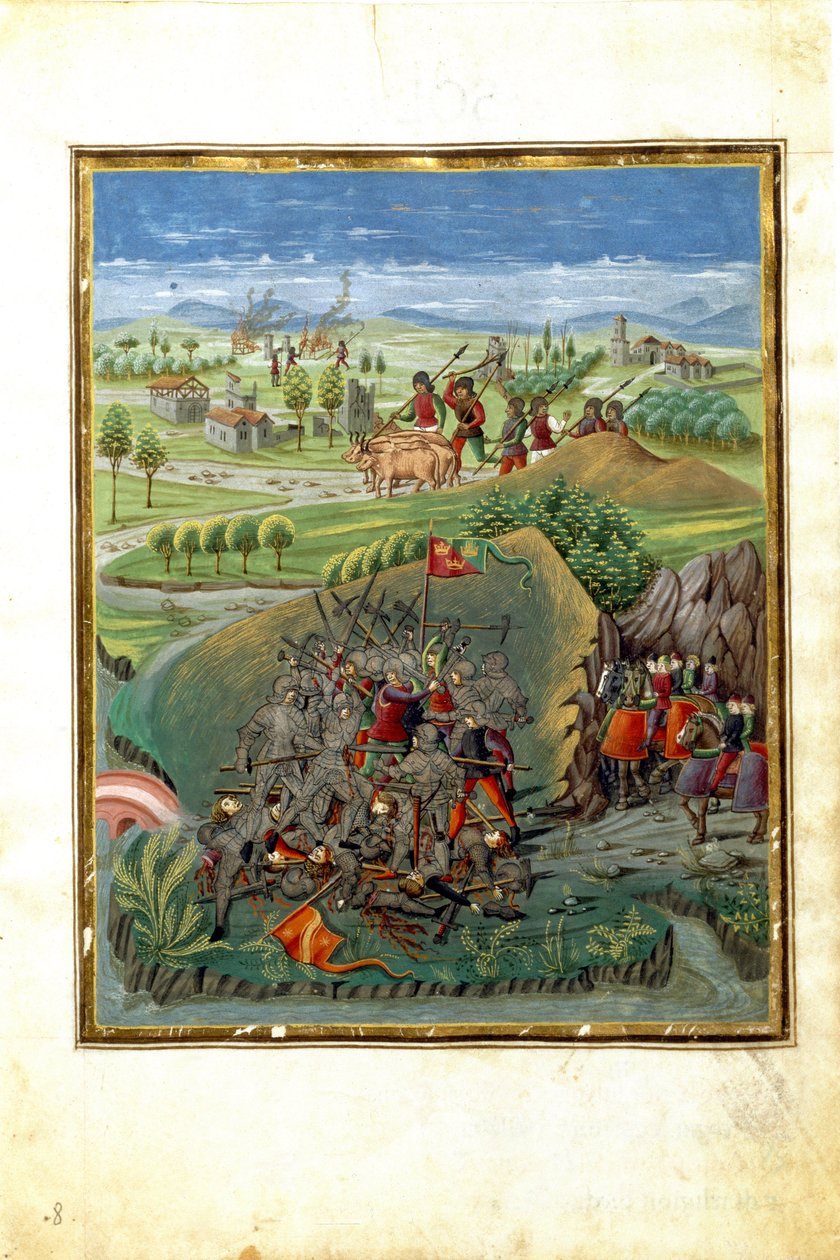 A március bolygó hatása: háborús jelenet (miniatűr, 1470 körül) alkotó: Cristoforo De Predis