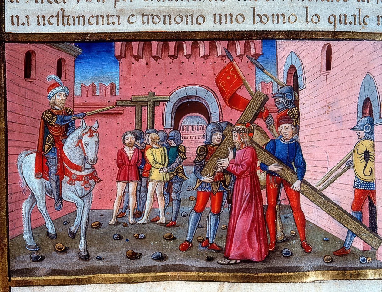 Krisztus a keresztet hordozó (c.115v). 1476 alkotó: Cristoforo De Predis