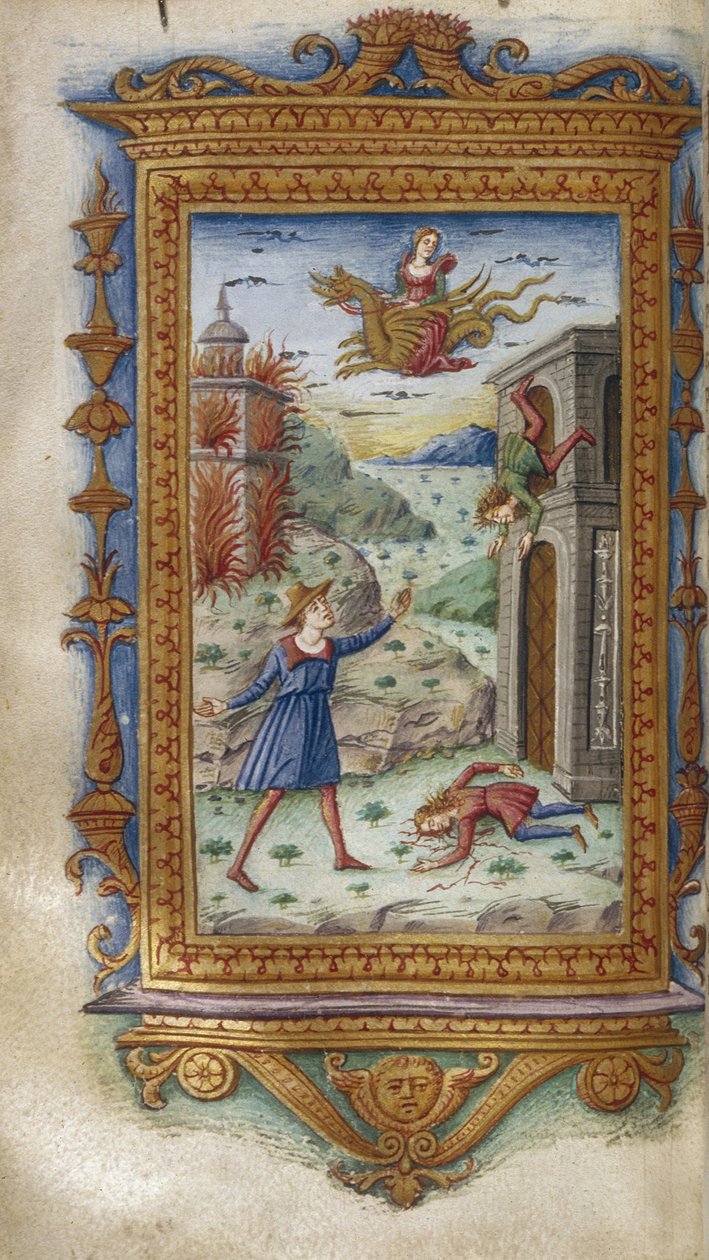 Médea fiainak halála Illusztráció Ovidius Hősnőihez, 1485-1499 alkotó: Cristoforo Majorana