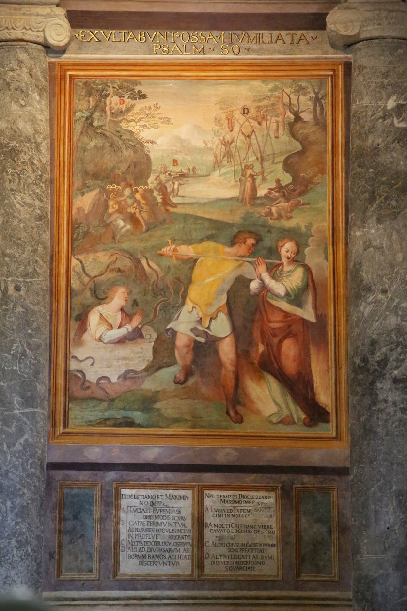 Szent Lúcia és más szentek Szent Eufémia vértanúsága alkotó: Cristoforo and Tempesta, Antonio Roncalli