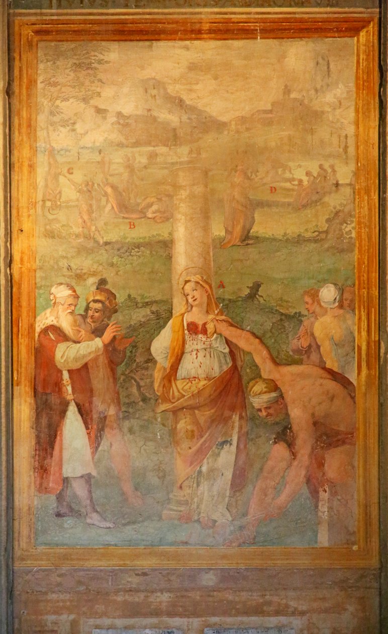 Egy női szent mártíromsága alkotó: Cristoforo and Tempesta, Antonio Roncalli