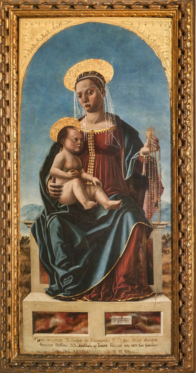 Madonna gyermekkel (olaj a panelen) alkotó: Cristoforo da Lendinara Canozzi or Canozi