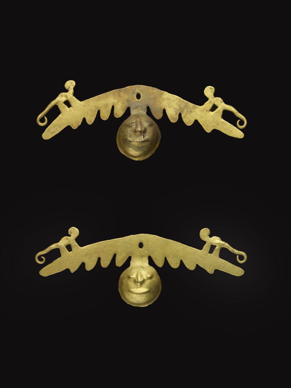 Füldíszpár, i.sz. 600-1600 (arany) alkotó: Culture Nariño