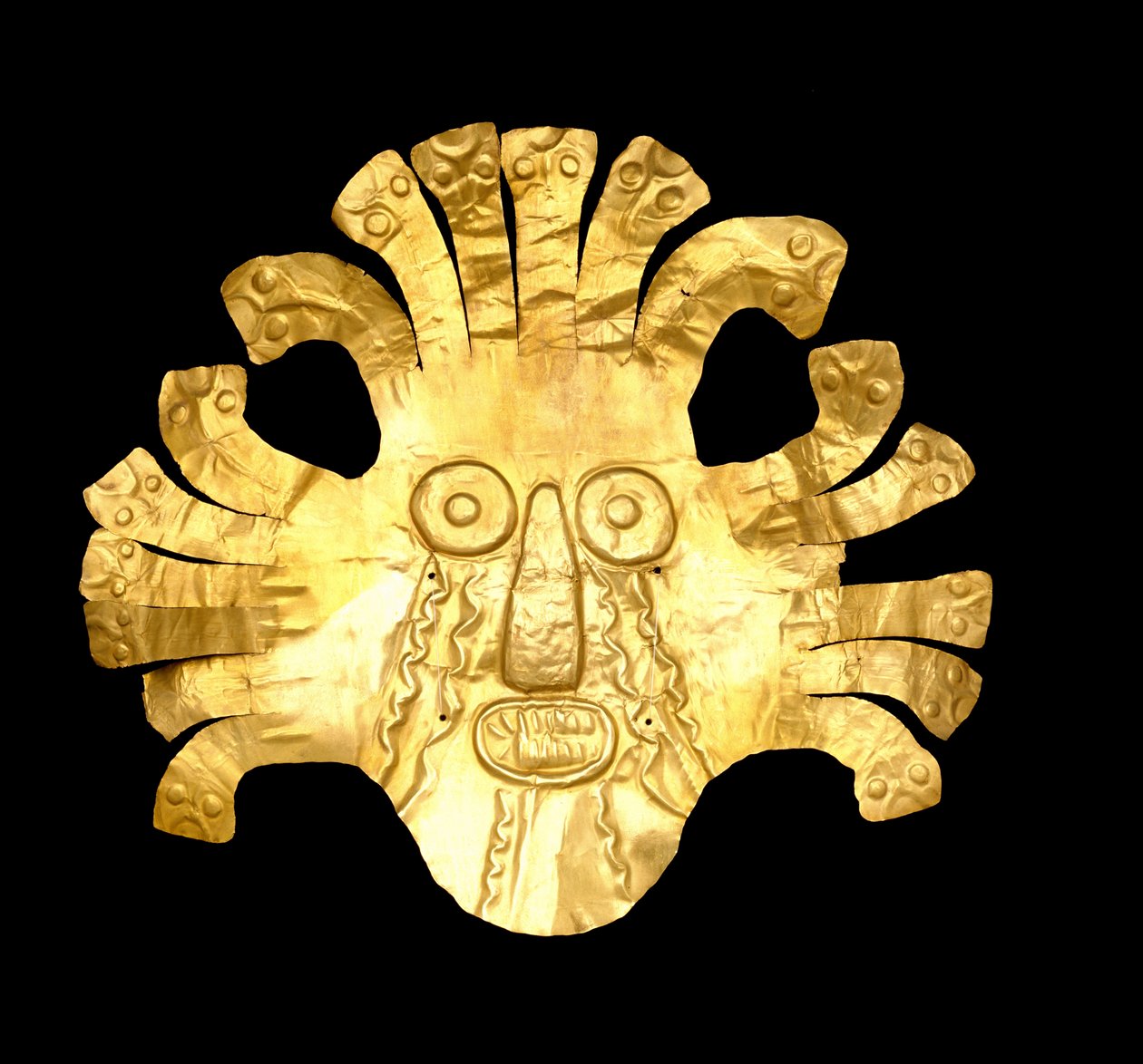 Fejdísz, ie 400 - Kr.u. 600 (arany) alkotó: Culture Nazca