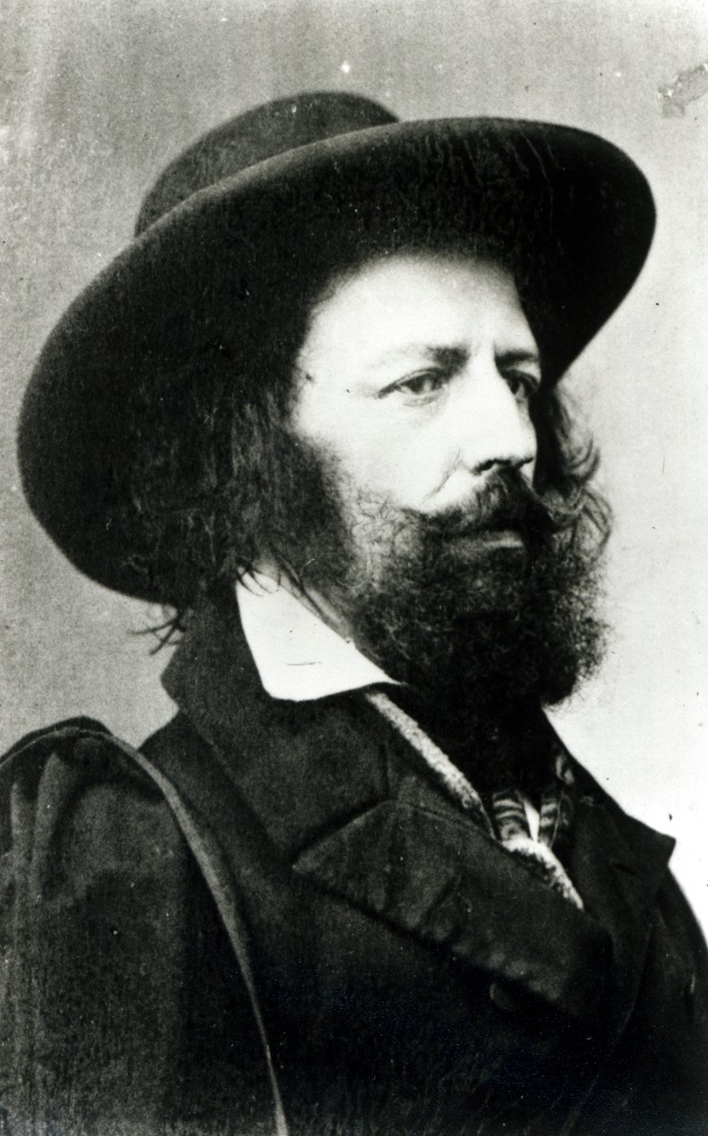 Alfred, Lord Tennyson (1809-92) fényképezte Cundall és Donnes, 1861. április 15. alkotó: Cundall and Downes