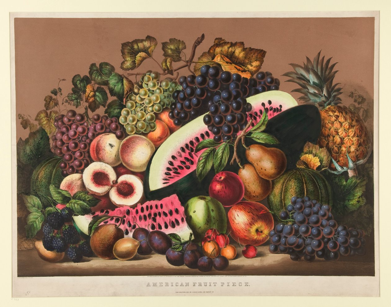 Amerikai gyümölcsdarab alkotó: Currier and Ives