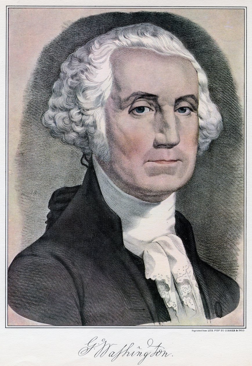 George Washington, az Egyesült Államok első elnöke, XIX. alkotó: Currier and Ives
