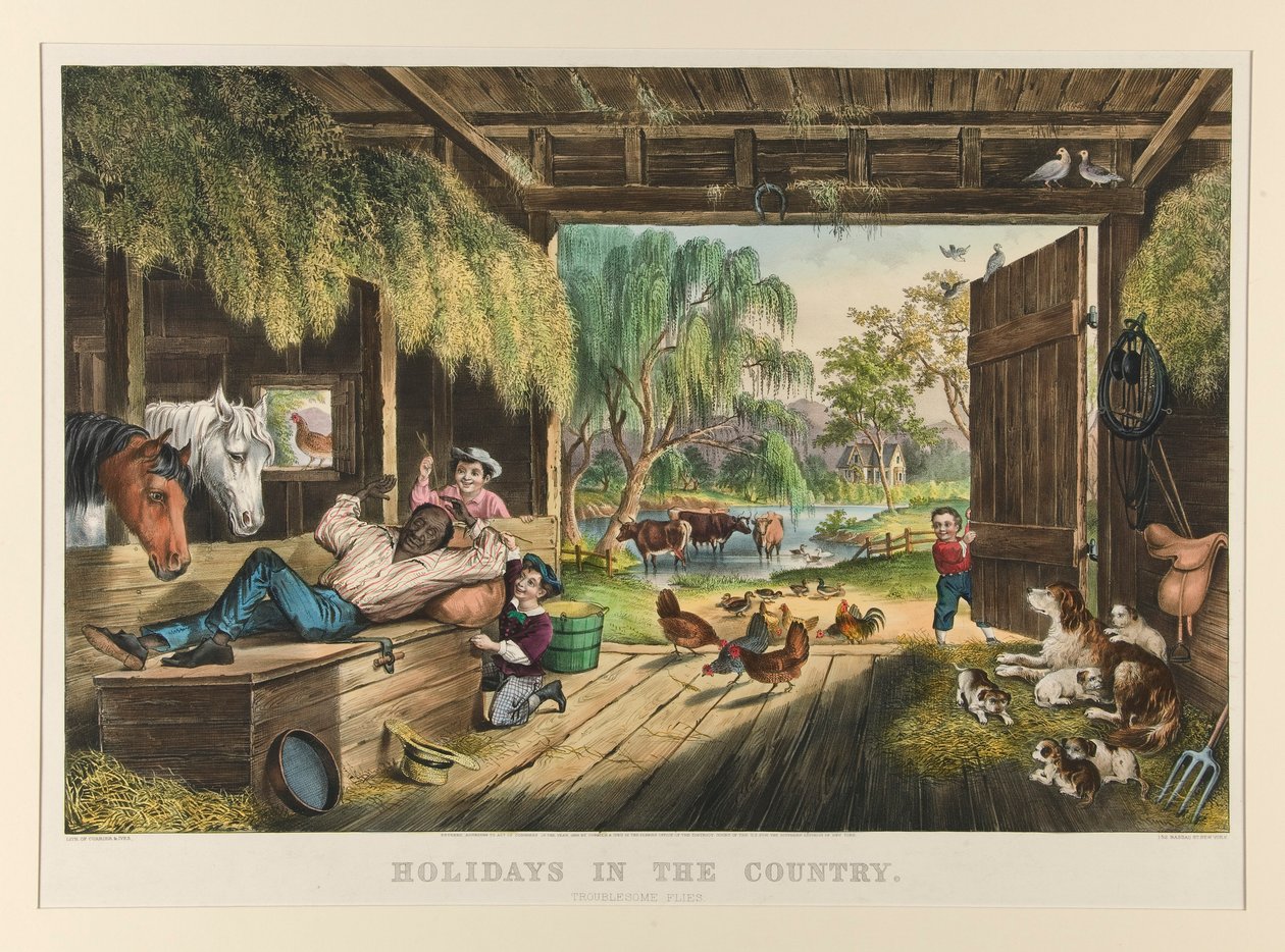 Ünnepek vidéken/ Zavaros legyek alkotó: Currier and Ives