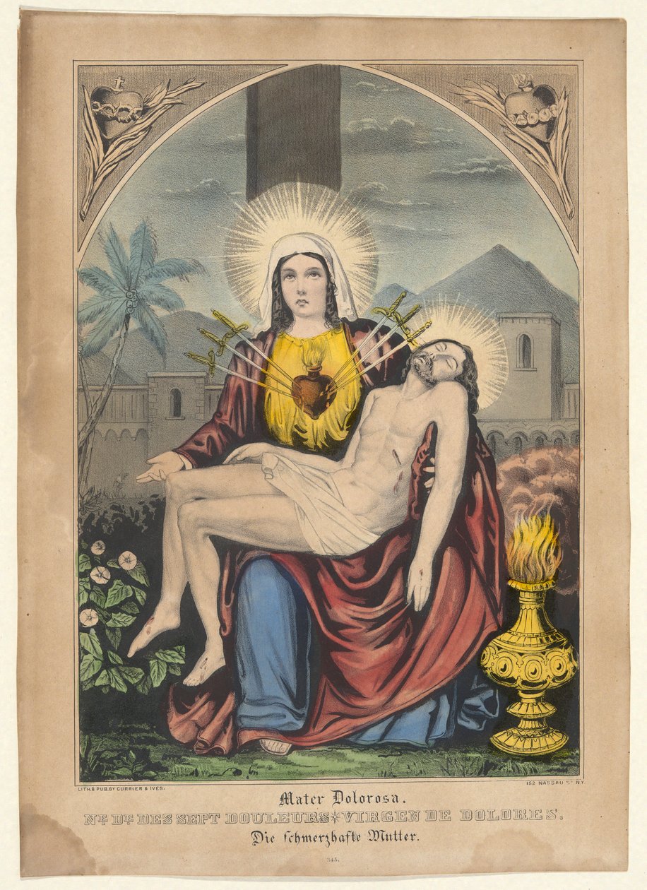 Mater Dolorosa alkotó: Currier and Ives