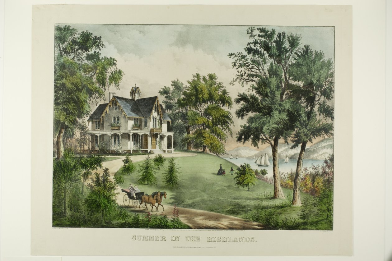 Nyár a Felvidéken alkotó: Currier and Ives
