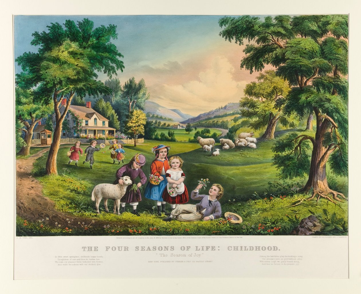 Az élet négy évszaka: Gyermekkor alkotó: Currier and Ives
