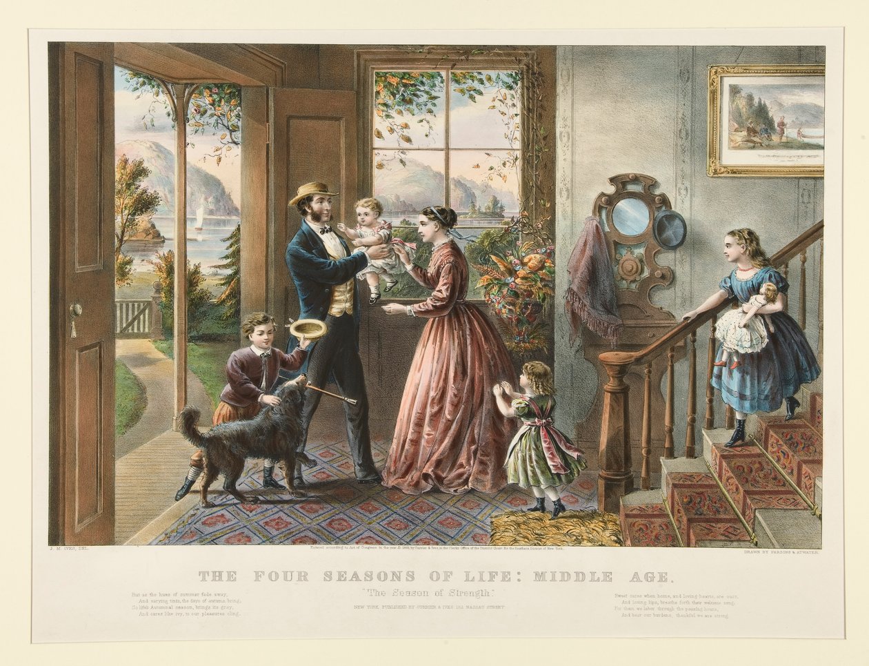 Az élet négy évszaka: Középkor (1079. o.) alkotó: Currier and Ives