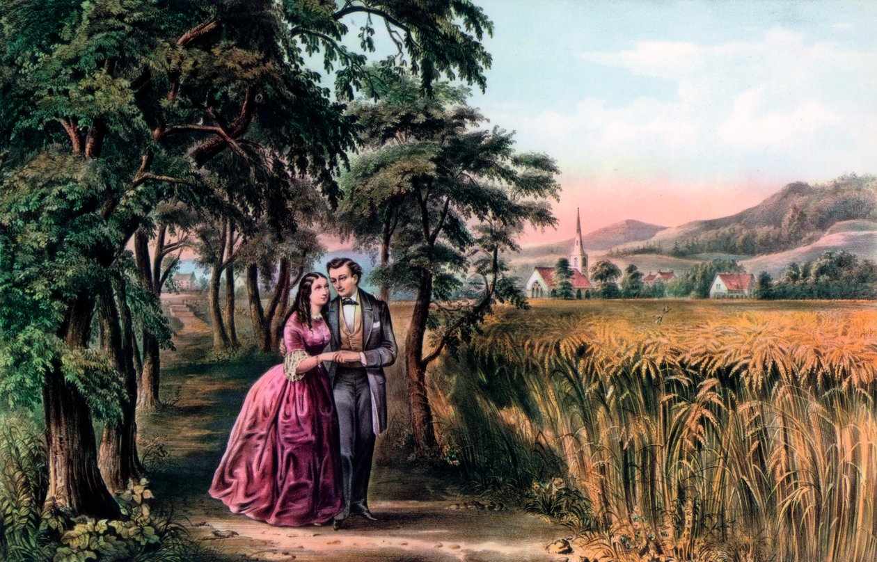 A szerelem évszaka, Ifjúság, 1868. alkotó: Currier and Ives