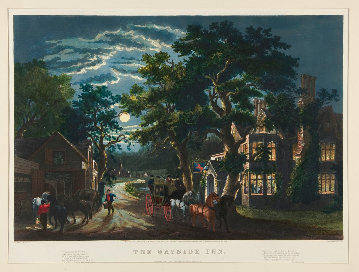 The Wayside Inn alkotó: Currier and Ives