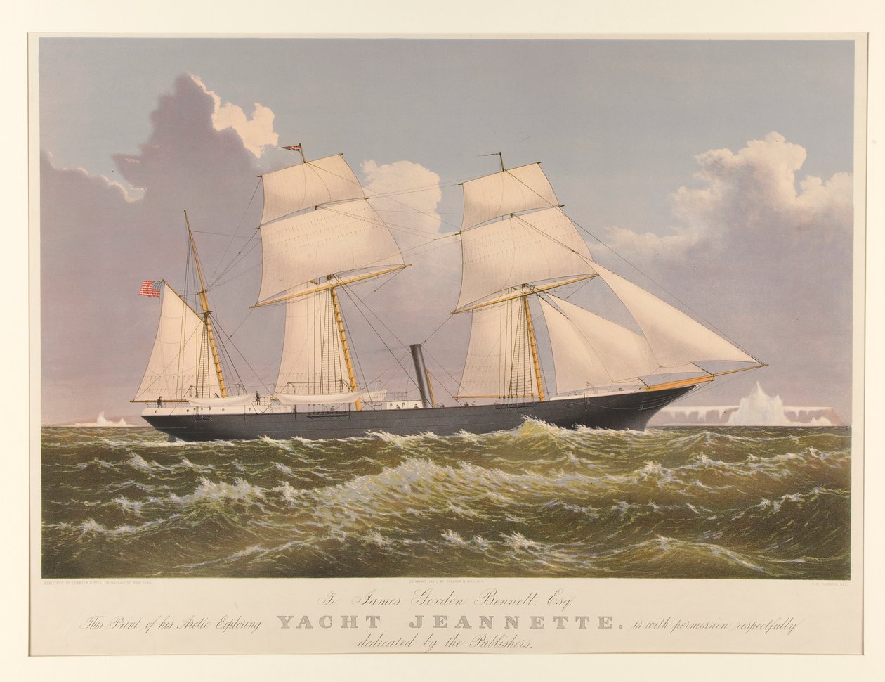 Jeannette jacht alkotó: Currier and Ives