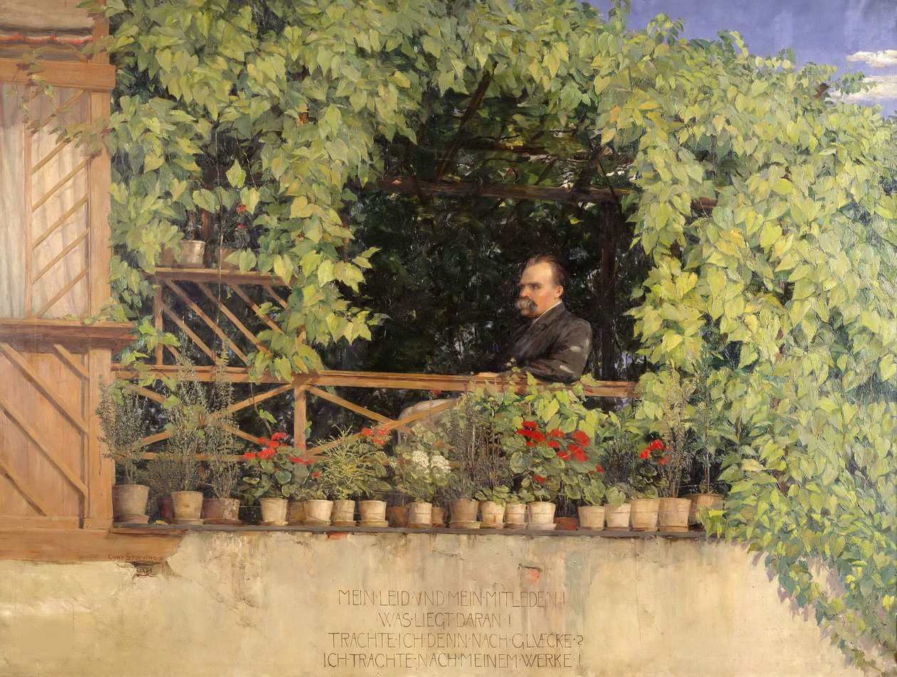 Friedrich Nietzsche portréja 1844-1900, 1894. alkotó: Curt Stoeving
