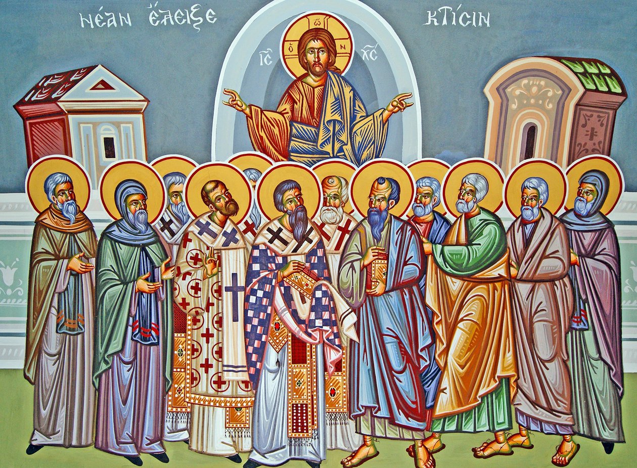 Jézus Krisztus és tizenkét apostola, Ciprus alkotó: Cypriot