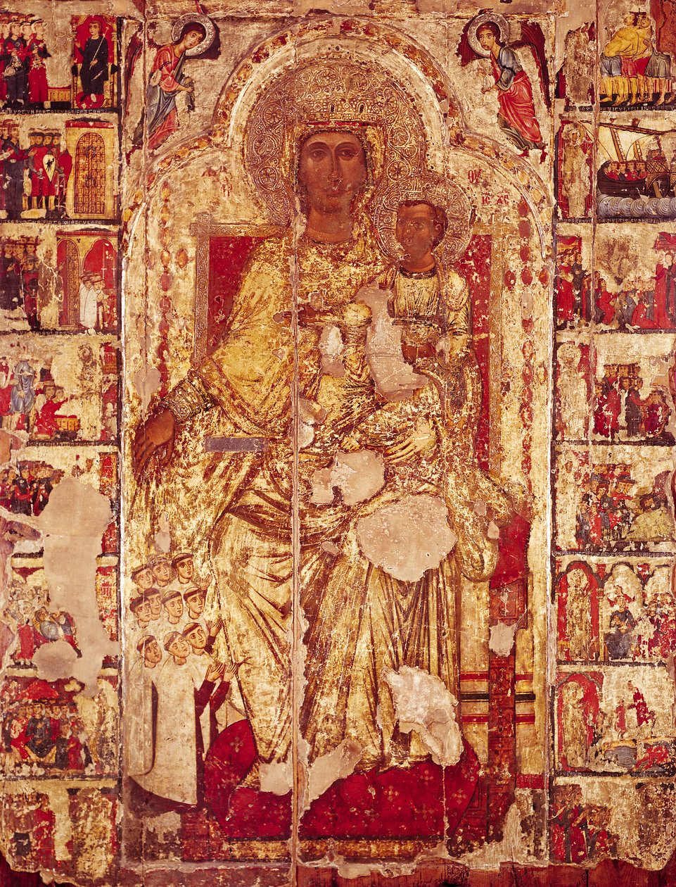 Szűz és Gyermek ikonja, 1300 körül alkotó: Cypriot