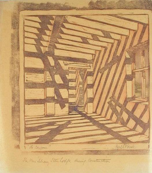 The Carcase, 1929 körül (linómetszet) alkotó: Cyril Edward Power
