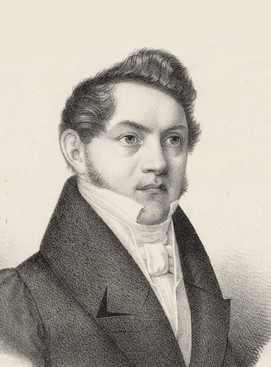 Portrait of Carl Gottlieb Reissiger 1798-1859, c. 1830.  alkotó: Czauczik