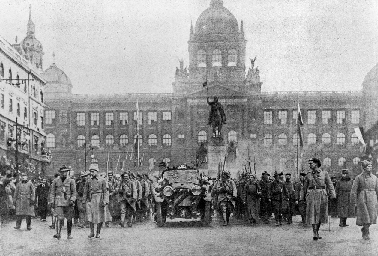 Masaryk belépése Prágába 1918. december 8-án alkotó: Czech Photographer