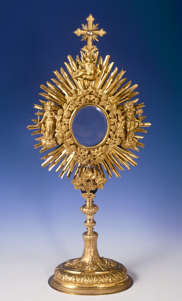 Barokk Monstrance (aranyozott fém) alkotó: Czech School