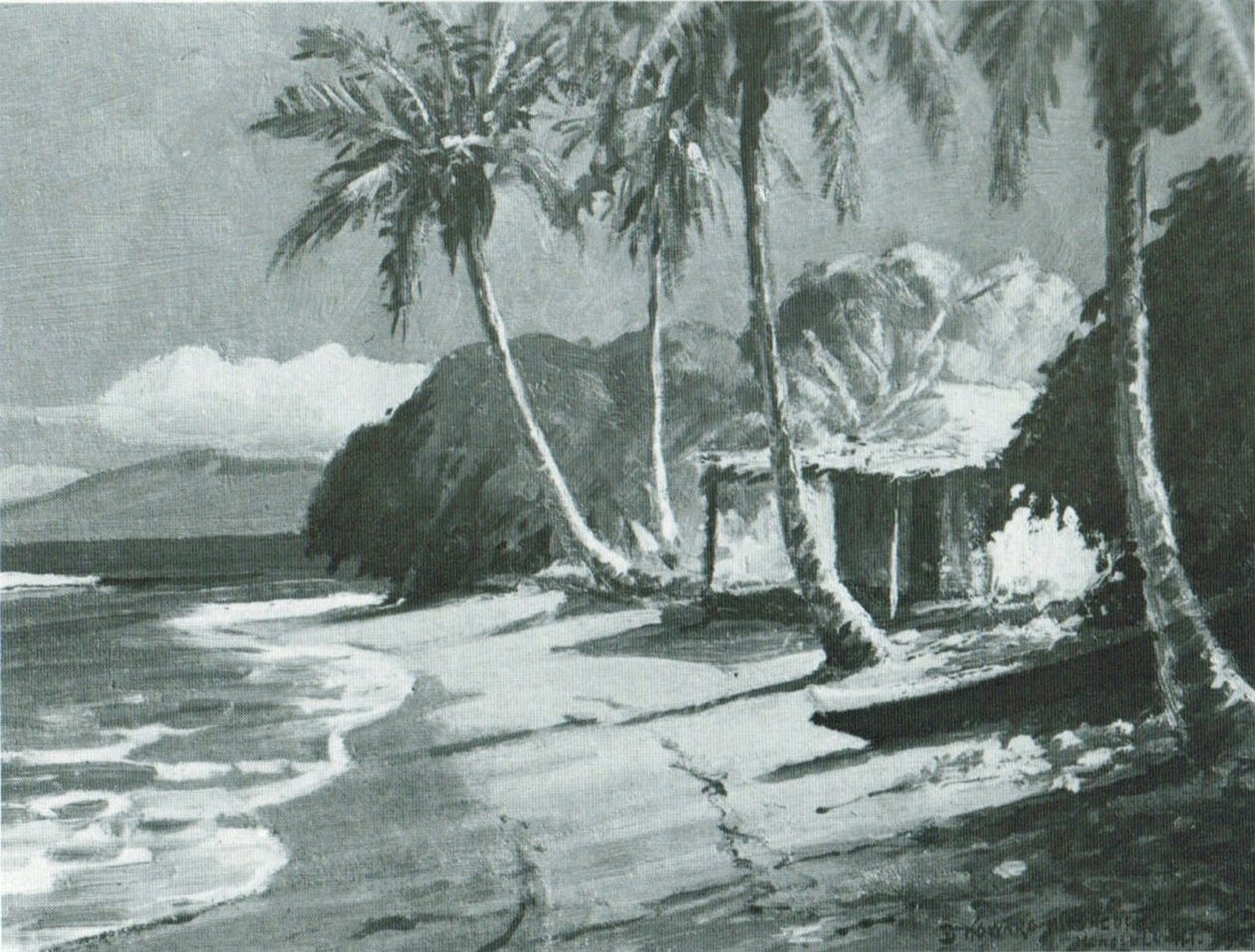 Reggeli fény - Lahaina, Maui alkotó: D. Howard Hitchcock