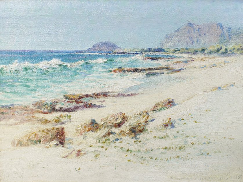 Makapuu Point a Waimanalo strandtól alkotó: D. Howard Hitchcock