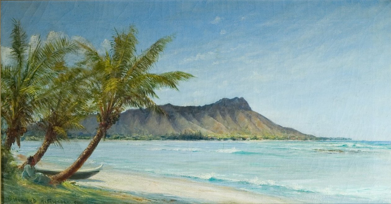 Waikiki Beach a napfényben alkotó: D. Howard Hitchcock