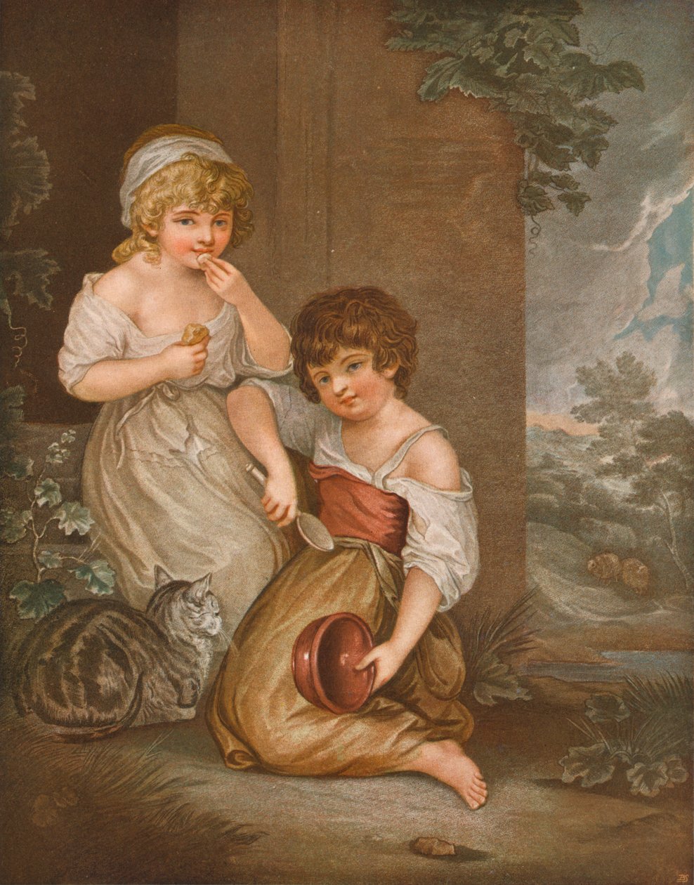 Cottage Children Hobbinol és Gandaretta, c1883, 1903 alkotó: DW Tomkins