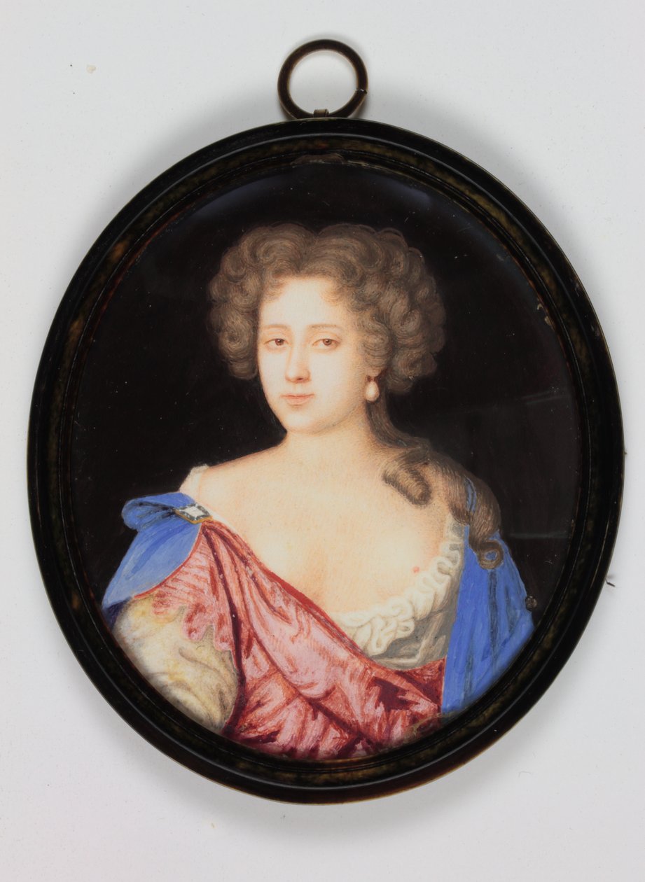 Gertrude Pierrepont, Lady Cheyne (akvarell elefántcsonton) alkotó: D. M.
