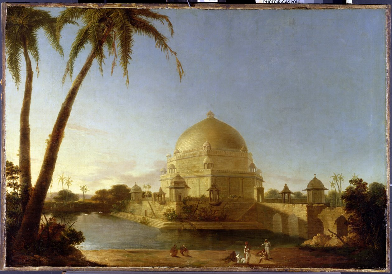 Sher Shah sírja, Sasaram, Bihar, 1790 körül (olaj, vászon) alkotó: D. Robert
