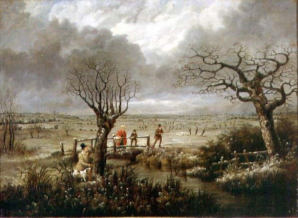Szalonclövészet (olaj, vászon) alkotó: D. the Younger Wolstenholme