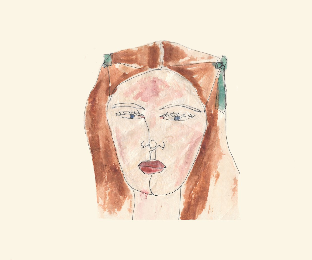 Lány (akvarell) alkotó: Daisy de Villeneuve