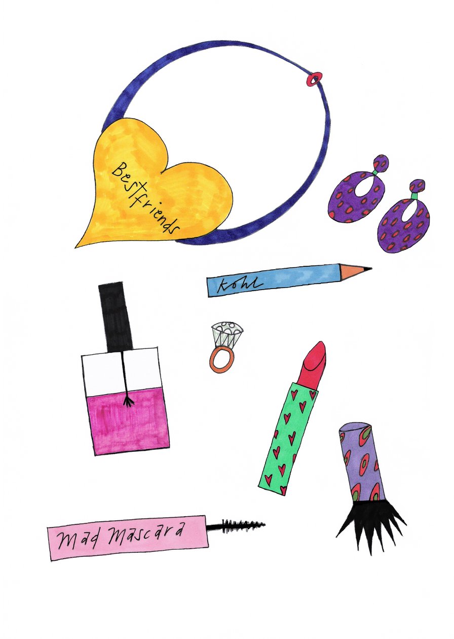 Jewellery  Make-Up, 2017 (filctoll papírra) alkotó: Daisy de Villeneuve