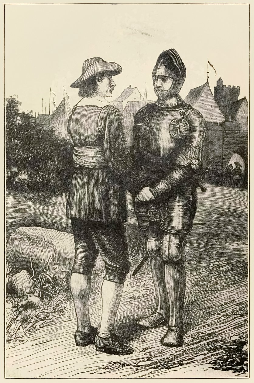 Reménykedő és keresztény a The Pilgrims Progress From This World, To What Is To Come című filmből John Bunyan (1628-1688) Illusztráció: Thomas Dalziel (1823-1906) Reménykedő Vanity városából csatlakozik a C-hez alkotó: Dalziel Brothers