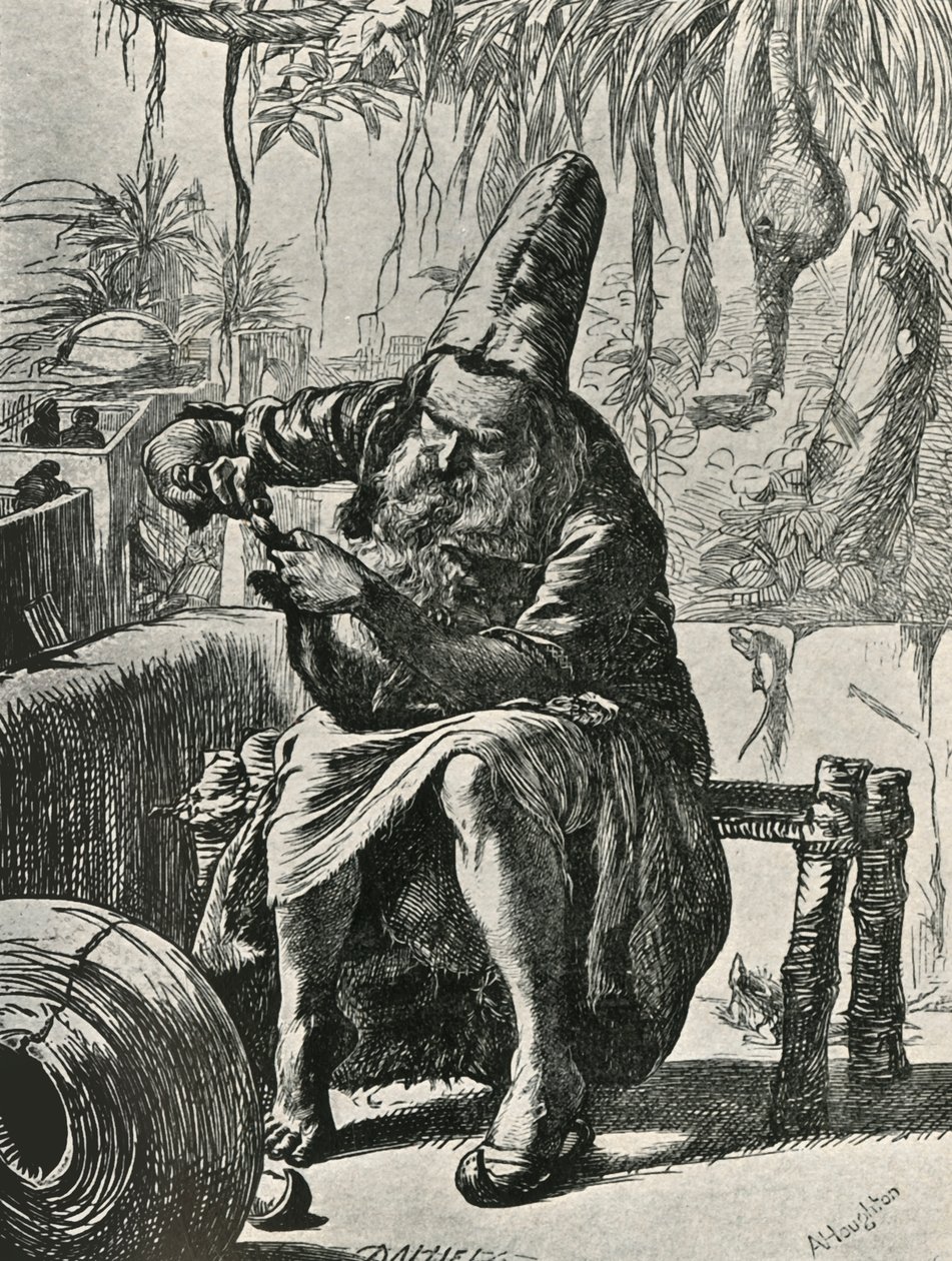 A Dervise kitépi a szőrt a macska farkáról, 1906. alkotó: Dalziel Brothers