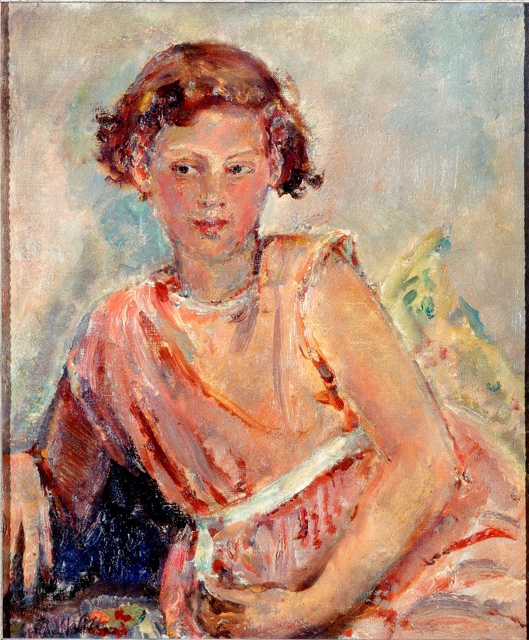 Elmélázó hangulatban (olaj, vászon) alkotó: Dame Ethel Walker