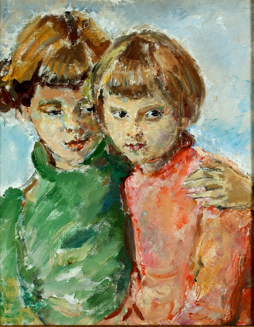 Iris és Kathleen (olaj, vászon) alkotó: Dame Ethel Walker