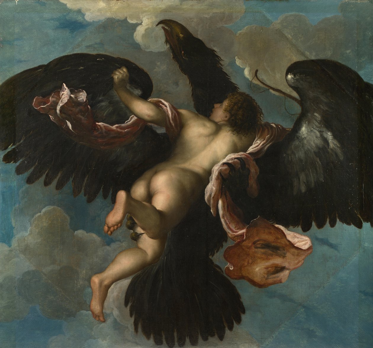 Ganymedes megerőszakolása, kb. 1575 alkotó: Damiano Mazza