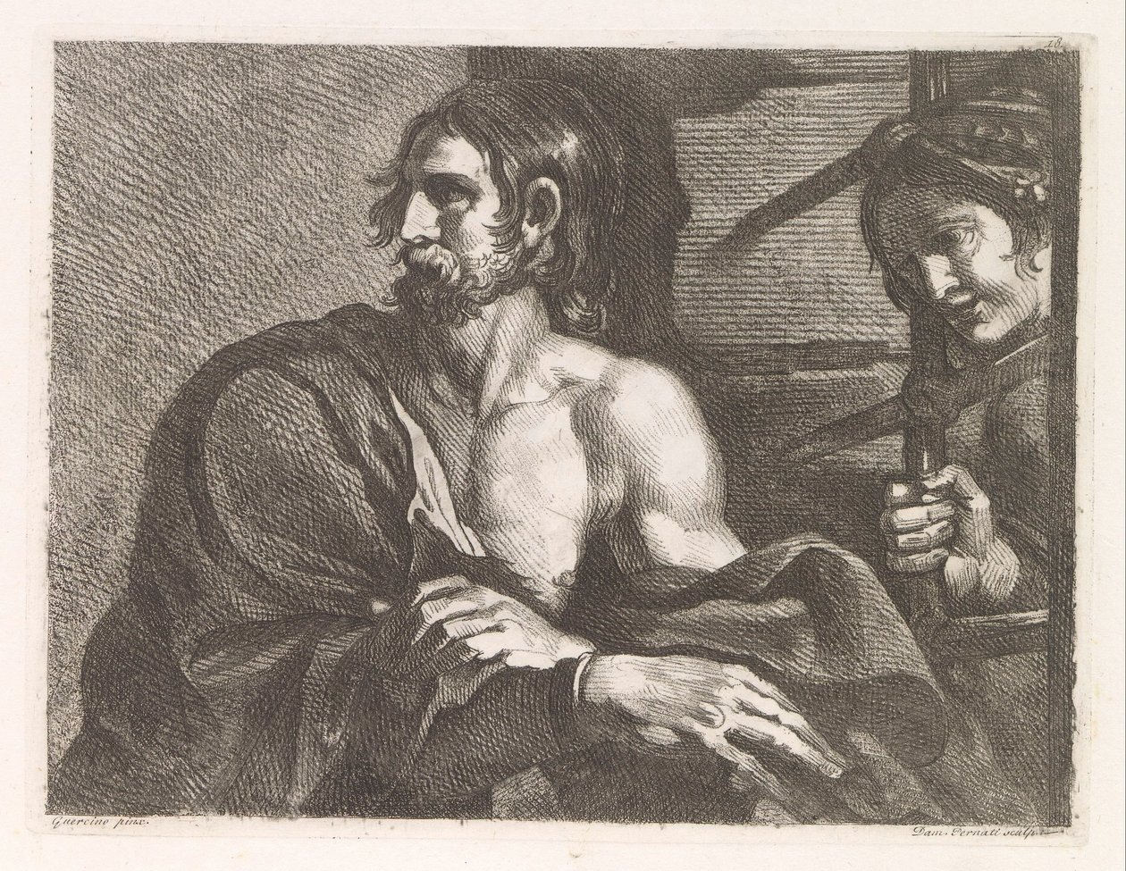 Keresztelő Szent János a börtönben, meglátogatta Salome alkotó: Damiano Pernati