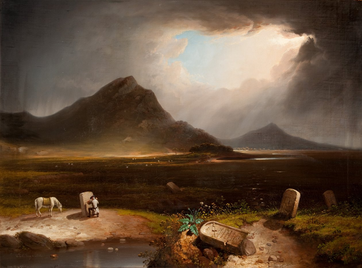 Kiterjedt táj kőfaragóval alkotó: Daniel M. Mackenzie