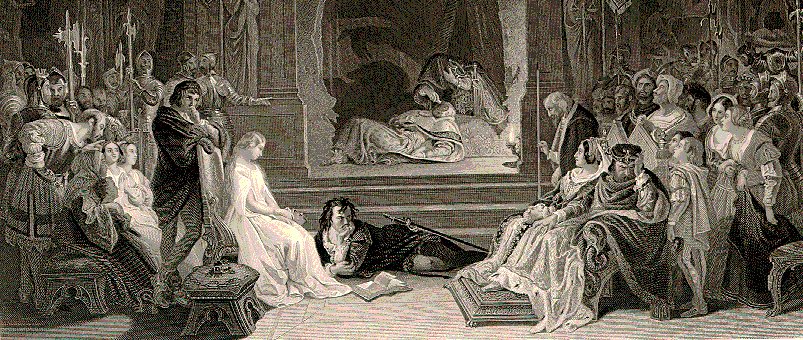 Hamlet játék jelenet alkotó: Daniel Maclise