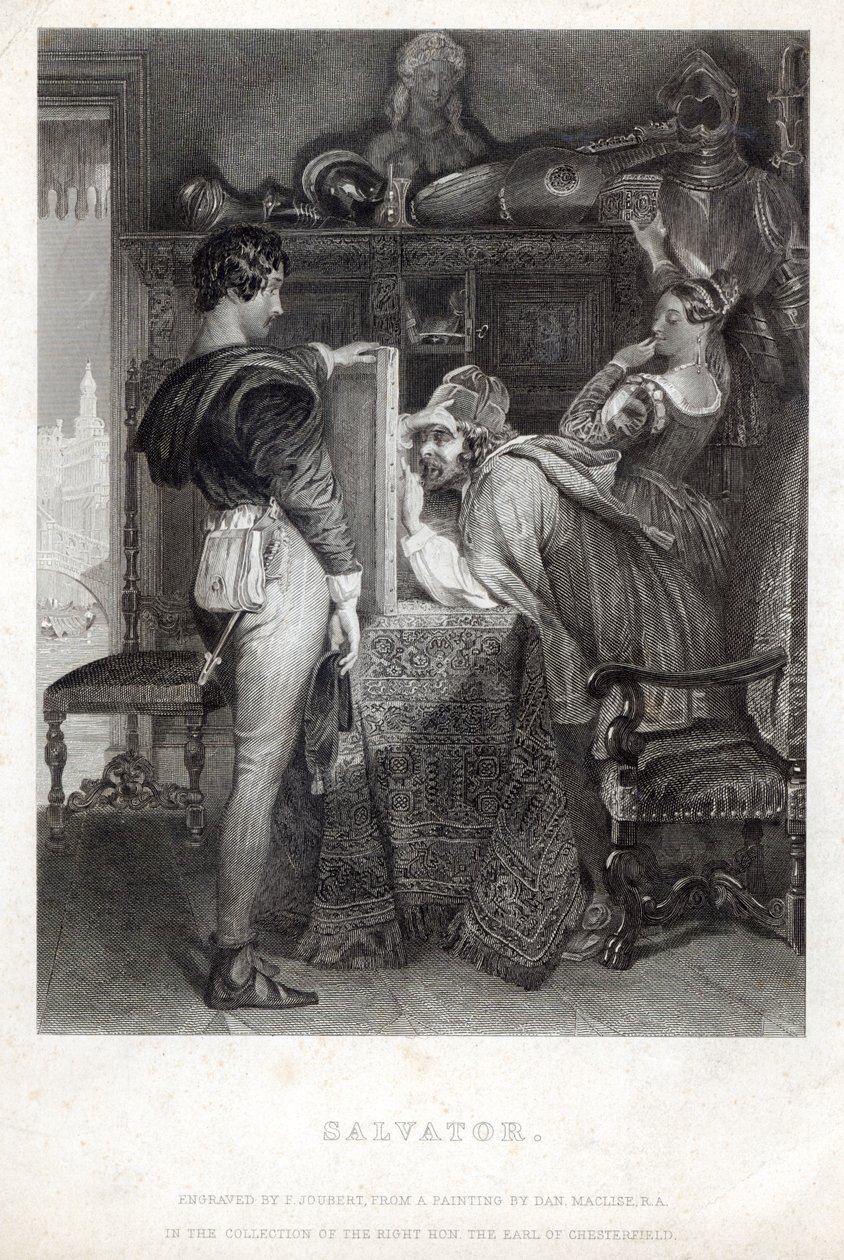 Salvator, Ferdinand Jean Joubert (1810-84) metszete. alkotó: Daniel Maclise