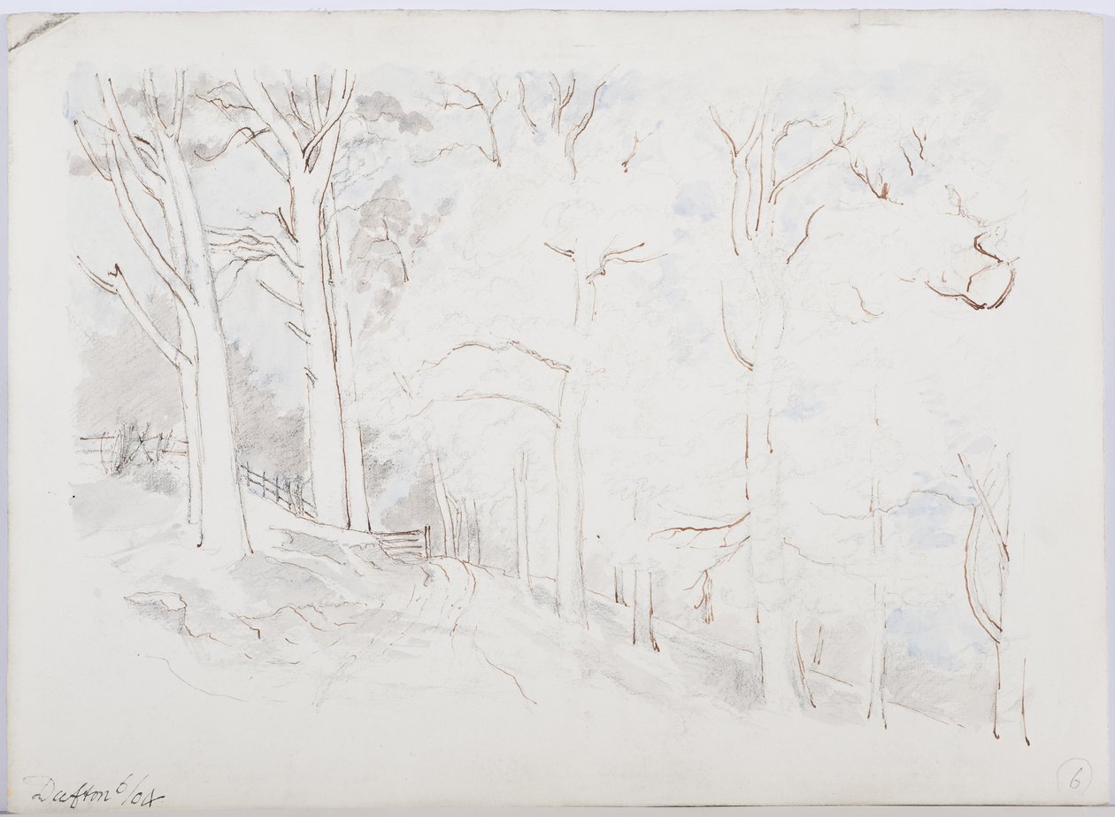 Dufton, 1904 (tinta, ceruza és WC papíron) alkotó: Daniel Oliver